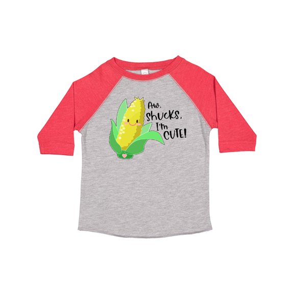 Inktastic Aw, Shucks, I'm Cute Corn Humor Boys or Girls Toddler T-Shirt