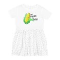 thumbnail image 1 of Inktastic Aw, Shucks, I'm Cute Corn Humor Girls Toddler Dress, 1 of 5