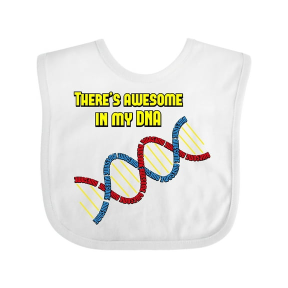 Inktastic Awesome Dna Boys or Girls Baby Bib