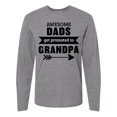 thumbnail image 1 of Inktastic Awesome Dads Get Promoted to Grandpa Long Sleeve T-Shirt, 1 of 5