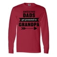 thumbnail image 1 of Inktastic Awesome Dads Get Promoted to Grandpa Long Sleeve T-Shirt, 1 of 5