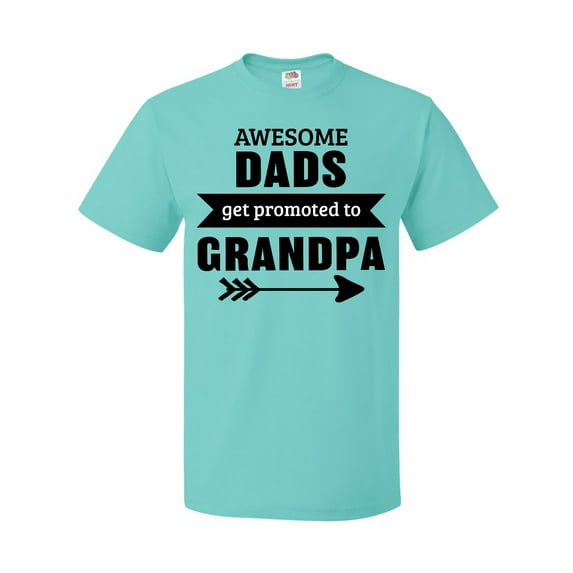 Inktastic Awesome Dads Get Promoted to Grandpa T-Shirt