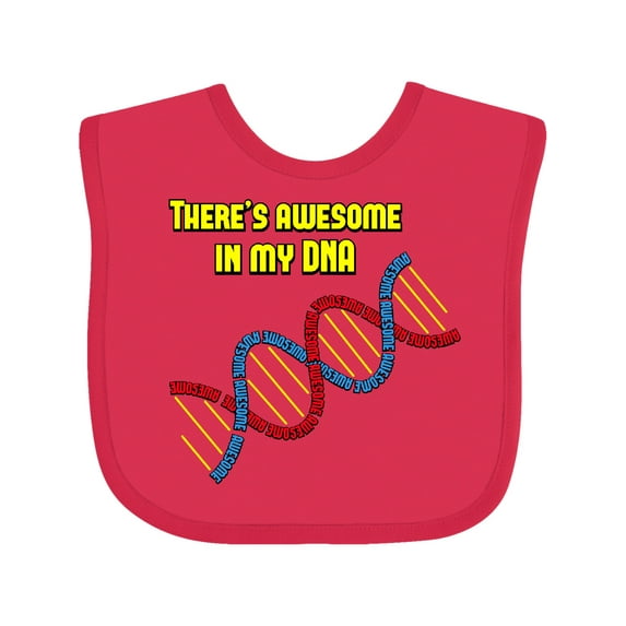 Inktastic Awesome Dna Boys or Girls Baby Bib