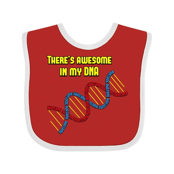 Inktastic Awesome Dna Boys or Girls Baby Bib