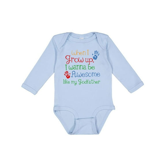 Inktastic Awesome Like My Godfather Boys Long Sleeve Baby Bodysuit