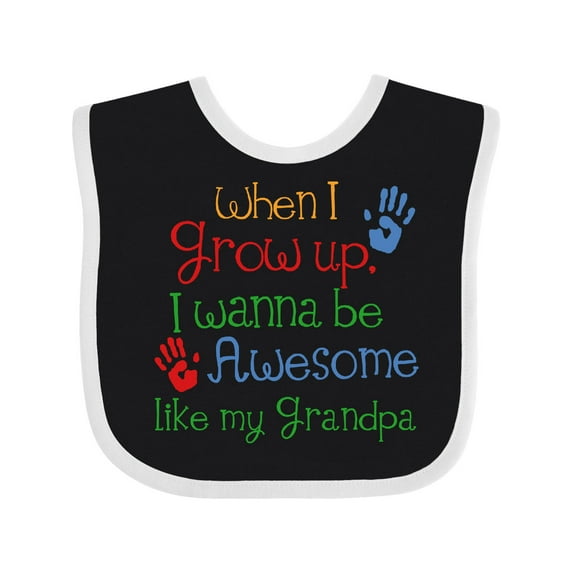 Inktastic Awesome Like My Grandpa Boys or Girls Baby Bib