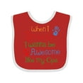 thumbnail image 1 of Inktastic Awesome Like My Opa Boys or Girls Baby Bib, 1 of 4