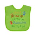 thumbnail image 1 of Inktastic Awesome Like My Opa Boys or Girls Baby Bib, 1 of 4