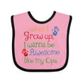 thumbnail image 1 of Inktastic Awesome Like My Opa Boys or Girls Baby Bib, 1 of 4