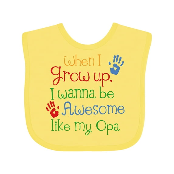 Inktastic Awesome Like My Opa Boys or Girls Baby Bib