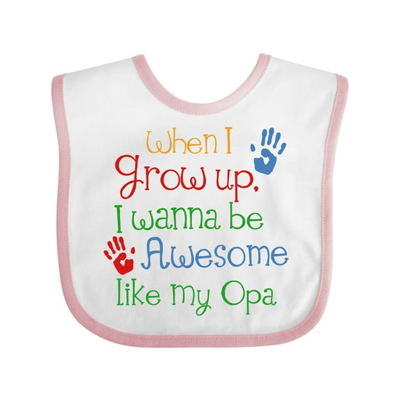 Inktastic Awesome Like My Opa Boys or Girls Baby Bib