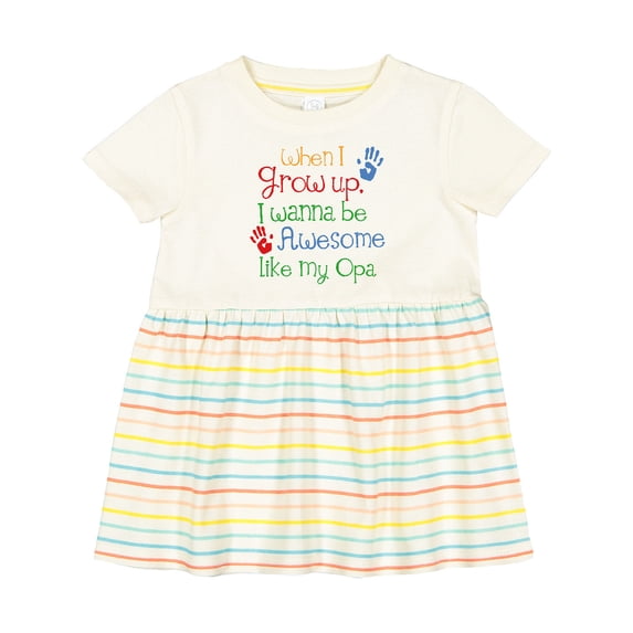 Inktastic Awesome Like My Opa Girls Baby Dress