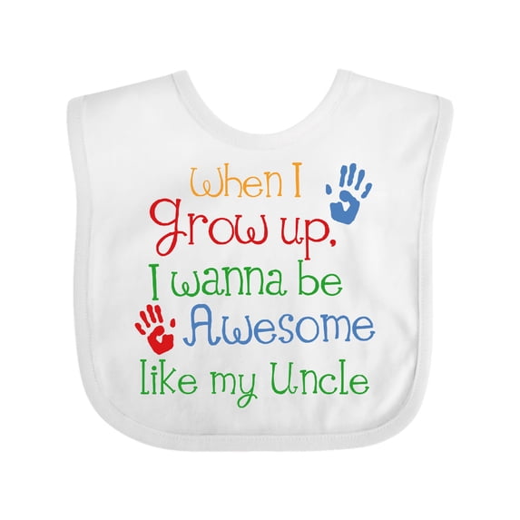 Inktastic Awesome Like My Uncle Boys or Girls Baby Bib