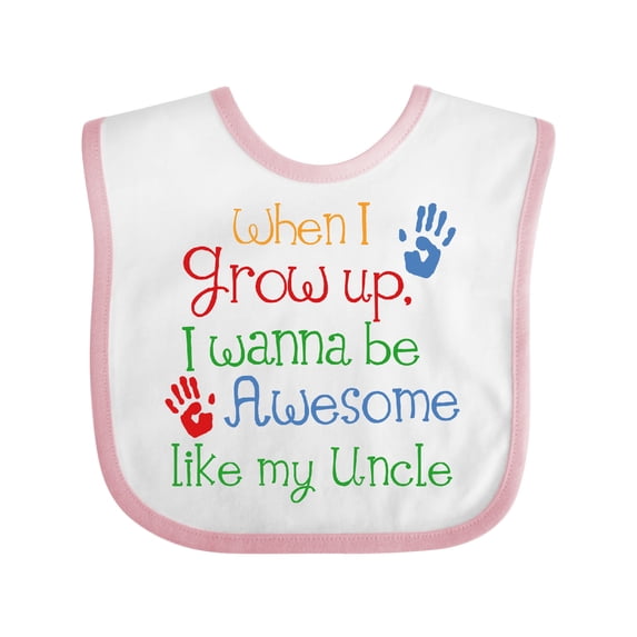 Inktastic Awesome Like My Uncle Boys or Girls Baby Bib