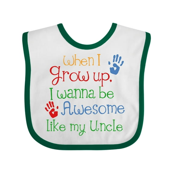 Inktastic Awesome Like My Uncle Boys or Girls Baby Bib