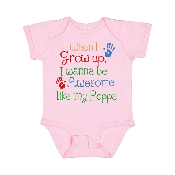 Inktastic Awesome Like Poppa Boys or Girls Baby Bodysuit