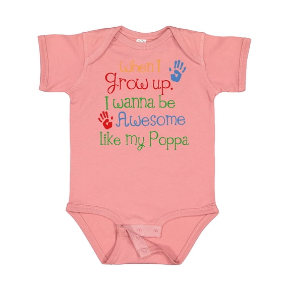 Inktastic Awesome Like Poppa Boys or Girls Baby Bodysuit