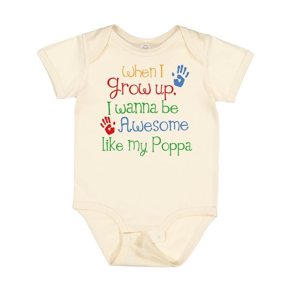 Inktastic Awesome Like Poppa Boys or Girls Baby Bodysuit