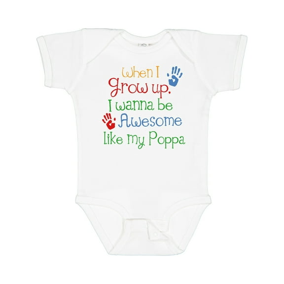 Inktastic Awesome Like Poppa Boys or Girls Baby Bodysuit
