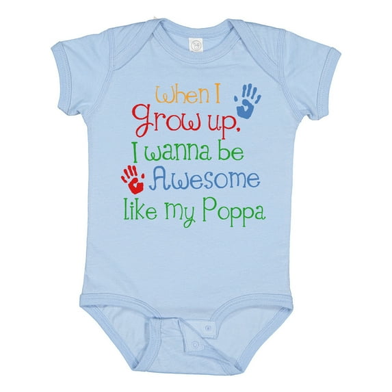 Inktastic Awesome Like Poppa Boys or Girls Baby Bodysuit