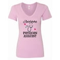 thumbnail image 1 of Inktastic Awesome Physician Assistant for Pa Women's V-Neck T-Shirt, 1 of 5