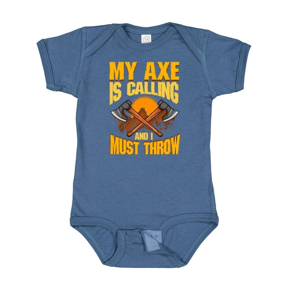 Inktastic Axe Throwing Funny Boys or Girls Baby Bodysuit
