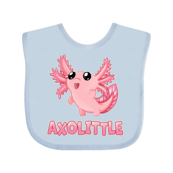 Inktastic Axolittle Cute Baby Axolotl Boys or Girls Baby Bib