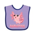 thumbnail image 1 of Inktastic Axolittle Cute Baby Axolotl Boys or Girls Baby Bib, 1 of 4