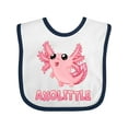thumbnail image 1 of Inktastic Axolittle Cute Baby Axolotl Boys or Girls Baby Bib, 1 of 4