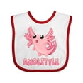 thumbnail image 1 of Inktastic Axolittle Cute Baby Axolotl Boys or Girls Baby Bib, 1 of 4