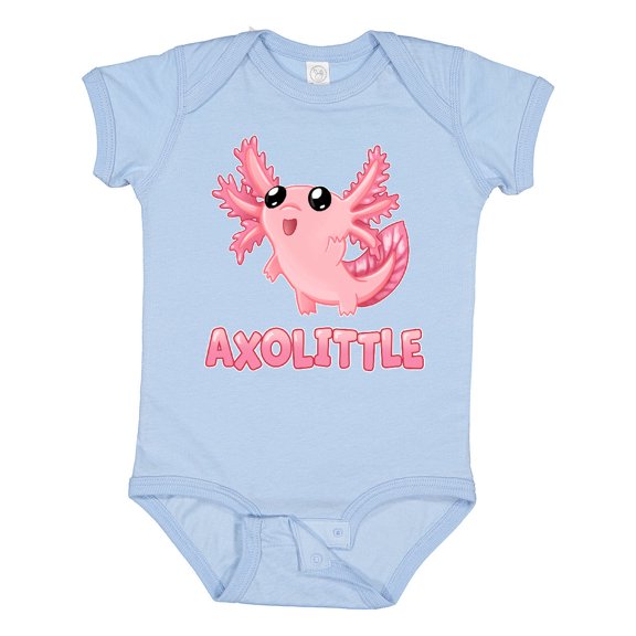 Inktastic Axolittle Cute Baby Axolotl Boys or Girls Baby Bodysuit
