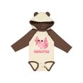 thumbnail image 1 of Inktastic Axolittle Cute Baby Axolotl Boys or Girls Long Sleeve Baby Bodysuit, 1 of 5