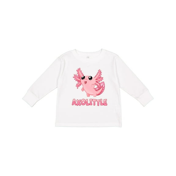 Inktastic Axolittle- Cute Baby Axolotl Boys or Girls Long Sleeve Toddler T-Shirt