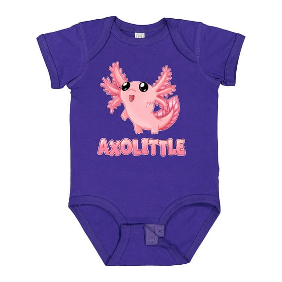 Inktastic Axolittle Cute Baby Axolotl Boys or Girls Baby Bodysuit