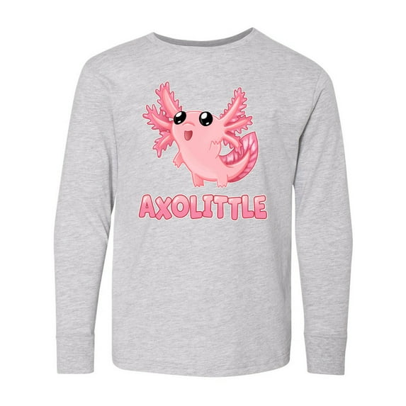 Inktastic Axolittle Cute Baby Axolotl Long Sleeve Youth T-Shirt