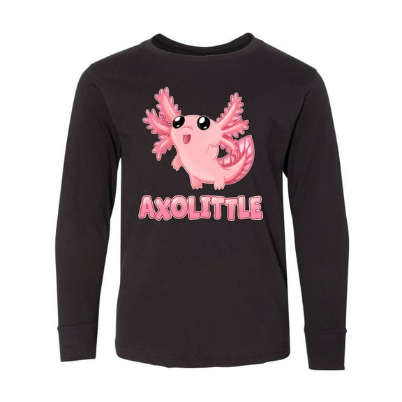 Inktastic Axolittle Cute Baby Axolotl Long Sleeve Youth T-Shirt