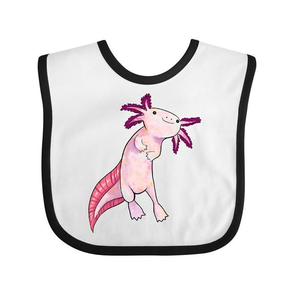 Inktastic Axolotl Says Hello Cute Salamander Boys or Girls Baby Bib