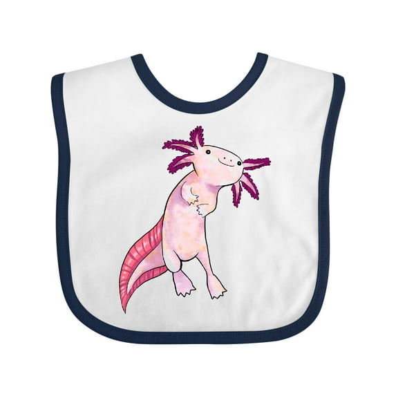 Inktastic Axolotl Says Hello Cute Salamander Boys or Girls Baby Bib