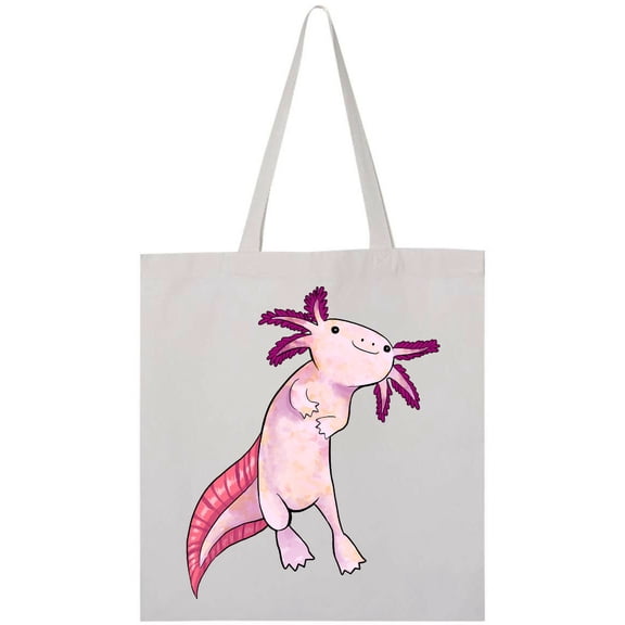 Inktastic Axolotl Says Hello Cute Salamander Tote Bag