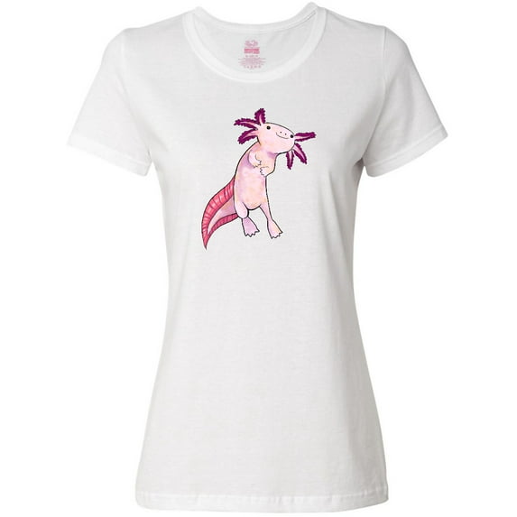 Inktastic Axolotl Says Hello Cute Salamander Women's T-Shirt