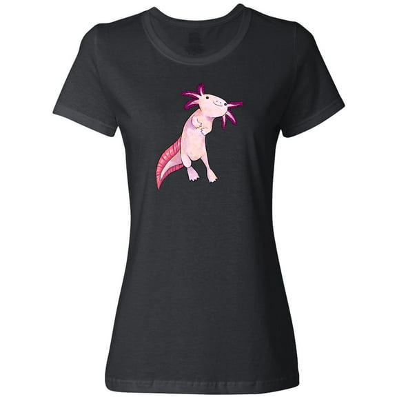 Inktastic Axolotl Says Hello Cute Salamander Women's T-Shirt
