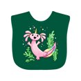 thumbnail image 1 of Inktastic Axolotl Unicorn with Rainbow Tail, Bubbles and Seaweed. Boys or Girls Baby Bib, 1 of 4