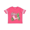 thumbnail image 1 of Inktastic Axolotl Unicorn with Rainbow Tail, Bubbles and Seaweed. Boys or Girls Toddler T-Shirt, 1 of 5