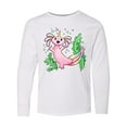 thumbnail image 1 of Inktastic Axolotl Unicorn with Rainbow Tail, Bubbles and Seaweed. Long Sleeve Youth T-Shirt, 1 of 5