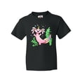 thumbnail image 1 of Inktastic Axolotl Unicorn with Rainbow Tail, Bubbles and Seaweed. Youth T-Shirt, 1 of 5