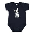 thumbnail image 1 of Inktastic B/W Frenchie (Darks) Boys or Girls Baby Bodysuit, 1 of 5
