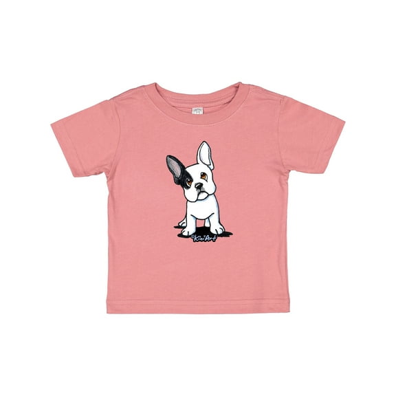 Inktastic B/W Frenchie (Darks) Boys or Girls Baby T-Shirt
