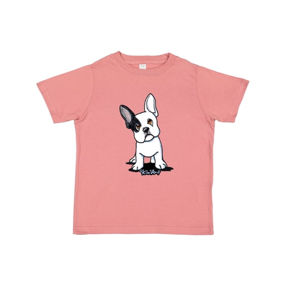 Inktastic B/W Frenchie (Darks) Boys or Girls Toddler T-Shirt