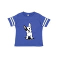 thumbnail image 1 of Inktastic B/W Frenchie (Darks) Boys or Girls Toddler T-Shirt, 1 of 5