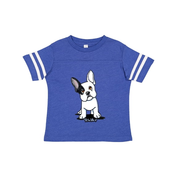 Inktastic B/W Frenchie (Darks) Boys or Girls Toddler T-Shirt